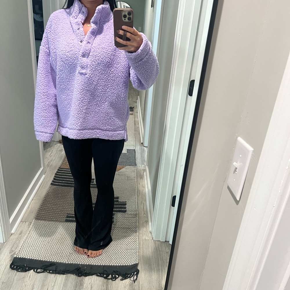 Aerie Lavender Fleece Jacket